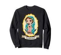 Chibi Our Lady Virgen De Guadalupe Saint Virgin Mary Sweatshirt