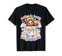 Chibi Satan Est Occupé, Je Peux T'aider - Humour Chrétien T-Shirt