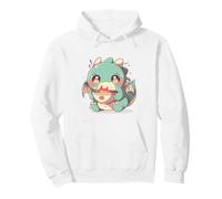 Chibi T-Rex Baguettes Ramen à Bras Courts Fail Cute Kawaii Art Sweat à Capuche