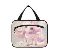 Chibi - Trousse de toilette colorée à suspendre style sirène mignonne avec crochet, sac étanche design avec compartiments pour femme, hôtel bolsos para hombre L