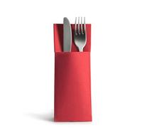 CHIC Airlaid Lot de 1250 serviettes à couverts Rouge