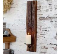Chic Antique Bougeoir mural GRIMAUD en bois 43 cm