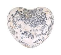 Chic Antique Cœur décoratif en céramique Melun bleu avec France. Motif cœur en différentes tailles (39507-06) Ø 8,5 x 4,5 cm