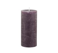 Chic Antique Macon - Bougie pilier rustique antique - 100 % paraffine - Longue durée de combustion - 15/D 7 cm - Prune