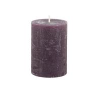 Chic Antique Macon - Bougie pilier rustique bougie antique bougies d'autel - 100 % paraffine - Longue durée de combustion - H10/D7 cm - Prune