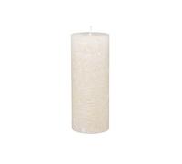 Chic Antique Macon - Bougie pilier rustique - Différentes couleurs et tailles - 100 % paraffine - Longue durée de combustion - Crème - 15 x 7 cm