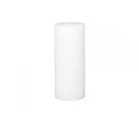 Chic Antique Macon - Bougie pilier rustique - Différentes couleurs et tailles - 100 % paraffine - Longue durée de combustion - Blanc - 25 x 10 cm