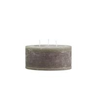 Chic Antique Macon - Bougie pilier rustique - Différentes couleurs et tailles - Antique - 100 % paraffine - Longue durée de combustion (olive, 7 x Ø 15 3 mèches)