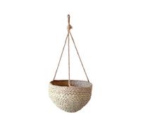 Chic Antique Panier Tressé À Suspendre 30 Cm Fleurs Ampoule Rangement Décor