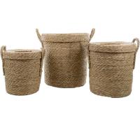 Chic Antique Set de Paniers avec Couvercles - 1 kit