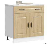 CHIC Armoire de placard pour cuisine - Armoire de cuisine Kalmar chêne sonoma ,Bois d'ingénierie - Montage facile@SARA546555