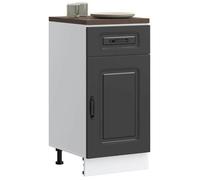 CHIC Armoire de placard pour cuisine - Armoire de cuisine Kalmar noir ,Bois d'ingénierie - Montage facile@SARA452191