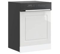 CHIC Armoire Panneau pour cuisine - Panneau de lave-vaisselle Kalmar blanc brillant 60x1,5x67 cm - Montage facile@SARA902834