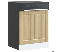 CHIC Armoire Panneau pour cuisine - Panneau de lave-vaisselle Lucca chêne sonoma ,Bois d'ingénierie - Montage facile@SARA721640