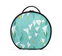 Chic Calla Lily Sac de voyage avec séparateurs réglables Motif lys Turquoise 27,9 cm