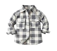 Chic-Chemise Carreaux Manche Longue Bébé Fille Garçon Patchwork Vêtements Uniforme Scolaire Unisexe,Tout-Petits,Automne Hiver De Transition Enfants Chemiser Formelle pour De 3 Mois à 7 Ans