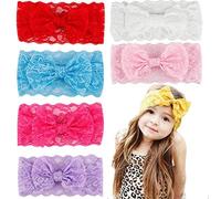 CHIC-CHIC 5pc Bébé Fille Bandeau Elastique Cheveux Fleur Dentelle Couronne Serre-tête Eté Princesse