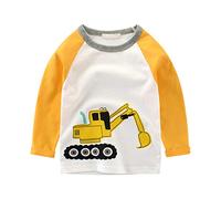 Chic-Chic Haut Pull-Over Tee Shirt Sport Top Blouson Bébé Fills Garçon Manche Longue Imprimé Mignon Casual Souple Cartoon