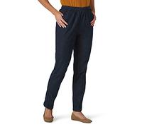 Chic Classic Collection Stretch Elastic Waist Pull-on Legging Pant Jeans, Denim foncé, 42 S Femme