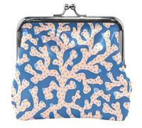 Chic Coral Navy Femmes Portefeuille & Poches Boucle Kiss Lock Argent Changer Pochette Filles Chic Corail Marine (2), Chic Coral Navy (2), Classique, Chic Coral Navy (2), Classique