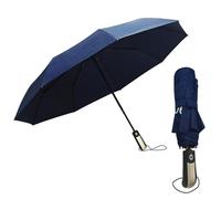 Chic Defend Parapluie résistant aux tempêtes pour la pluie, automatique, avec 9 baleines, pliable, compact, avec sac de parapluie, pour homme et femme, léger et compact