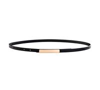 CHIC DIARY Ceinture de robe, fine, décorative, élégante, convient aux femmes, avec boucle en métal, pour jean, en cuir véritable