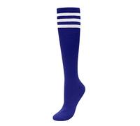 CHIC DIARY Chaussettes montantes pour femme et fille - Football - Sport - College - Costume de pom-pom girl, bleu, taille unique