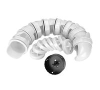 Chic Feeder 8 Ports et Trou Saw Kit d'alimentation Automatique de la Volaille pour la Pluie pour Les Déchets de Conteneur Chic et Canard Rouge (White)