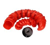 Chic Feeder 8 Ports et Trou Saw Kit d'alimentation Automatique de la Volaille pour la Pluie pour Les Déchets de Conteneur Chic et Canard Rouge (Rouge)
