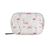 Chic Flamingo Sac à médicaments avec compartiments amovibles réutilisable pour sac à main Blanc