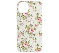 Chic Floral Heirloom Pastel Pink Cottagecore Roses Romantic Coque pour iPhone 14 Plus
