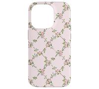 Chic Floral Heirloom Pastel Pink Cottagecore Roses Romantic Coque pour iPhone 14 Pro