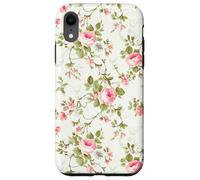 Chic Floral Heirloom Pastel Pink Cottagecore Roses Romantic Coque pour iPhone XR