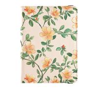 Chic Flowers Peach Passeport et Vaccin Card Wallet Combo Travel Documents Organizer Protector Passport Holder Case for Men and Women Waterproof