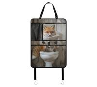 Chic Fox Rétro Toilettes Lecture Journal Voiture Backseat Organisateur pour Tablette Arrière du Siège de Voiture Enfant Kick Mat