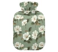 Chic Gardenia Bouillotte avec housse souple Vert sauge 1 l