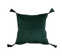 Chic Home Cristiano Housse Velvette 45x45 cm Vert Bouteille