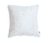 Chic Home Housse en Velours Oh My Chic 45x45 Blanc cassé