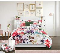 Chic Home Philia 5 Piece Reversible Comforter Set Floral Watercolor Design Bedding-Decorative Pillows Shams Included, King, Multi Color
