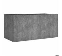 CHIC Jardinière Rouillé 80 x 40 x 40 cm en acier corten avec un fond ouvert et une structure résistante aux intempéries ouw42f