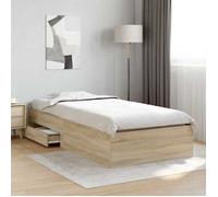 CHIC Lit adulte,1 place - 90x190 cm Structure/Cadre de lit Marron 90 x 190 cm ,Bois d'ingénierie #Sara69528