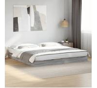 CHIC Lit adulte,2 places - 180x200 cm Structure/Cadre de lit sonoma gris 180x200 cm #Sara23075