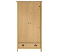 CHIC• Meuble de Rangement Armoire chambre ,Garde-robe à 2 portes Hill Range 89x50x170 cm Pin solide ,3600