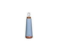 Chic Mic Bioloco Loop BEL120 Bouteille isotherme en acier inoxydable, bleu gris, contenance : 500 ml, dimensions : 7,5 x 7,5 x 28 cm