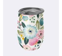 chic.mic Bioloco Office Gobelet avec couvercle Motif fleurs pastel 420 ml