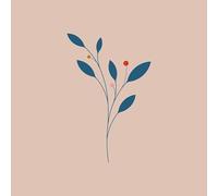 Chic Mic Lot de 20 Serviettes en Bambou 100% Fibres de Bambou - Design Floral - Couleur : Beige - Dimensions : 33 x 33 cm - 3 Couches - BN101