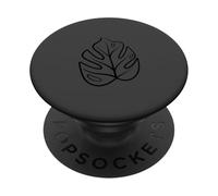 Chic Monstera Leaf Plante Tropicale PopSockets PopGrip Adhésif