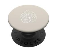 Chic Monstera Leaf Plante Tropicale PopSockets PopGrip Adhésif