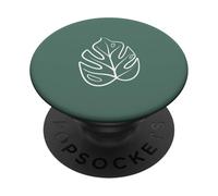 Chic Monstera Leaf Plante Tropicale PopSockets PopGrip Adhésif