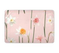 Chic Narcisse Blush - Housse de matelas à langer réutilisable très absorbante pour lit - Lavable en machine - Pour nourrisson et enfant - 132,1 x 86,4 cm (L x l)